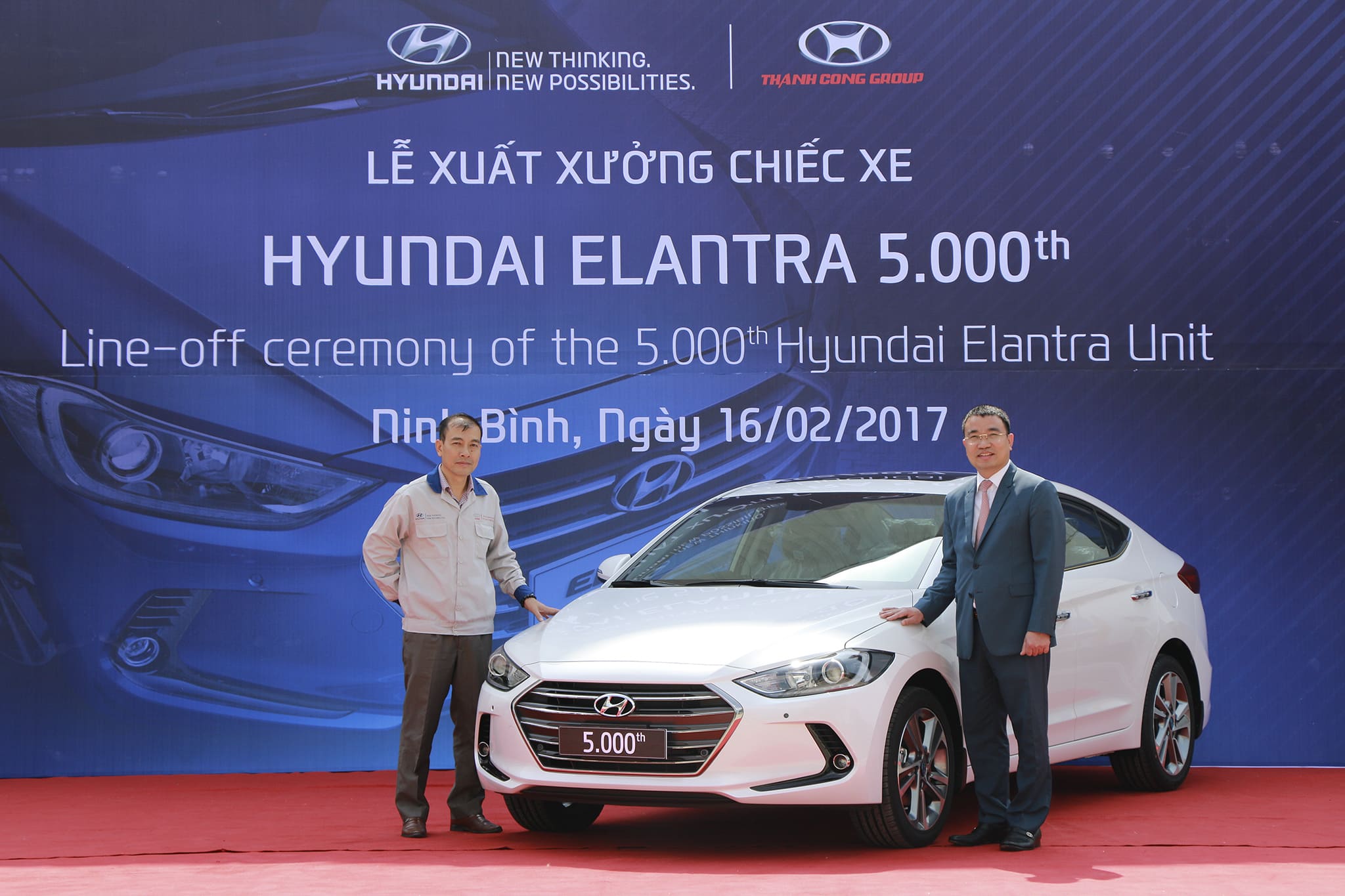 HYUNDAI THÀNH CÔNG XUẤT XƯỞNG CHIẾC ELANTRA THỨ 5.000